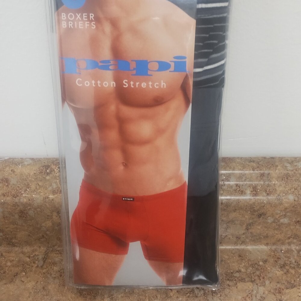 Men's medium 3-pack papi boxer briefs set of 3